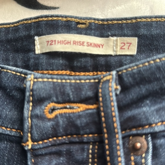 Levi 721 high rise skinny 27 - Picture 2 of 3